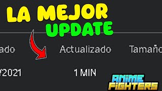 LA MEJOR UPDATE DE ANIME FIGHTERS ROBLOX