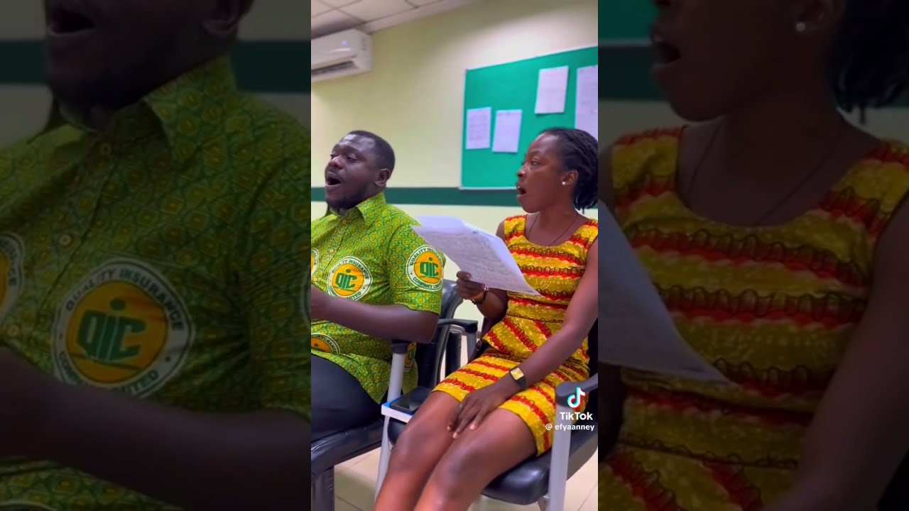 Adom ne Ahummcbrc /Come let us sing  QIC choir rehearsal 