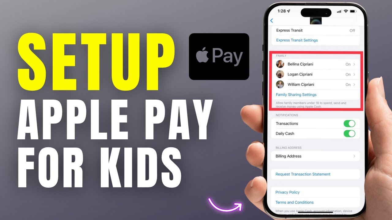 How to Set Up Apple Pay for Kids - YouTube