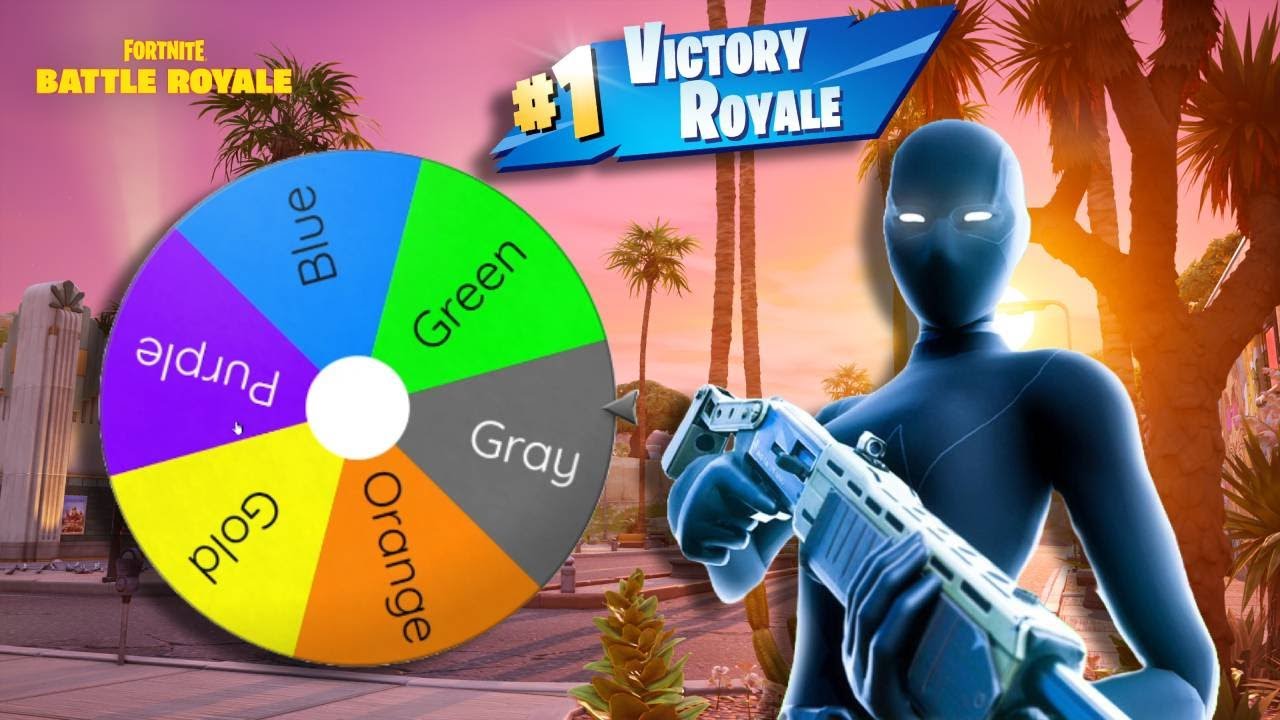 Whatever Color I Spin… I Can ONLY Use Those Guns in Fortnite - YouTube