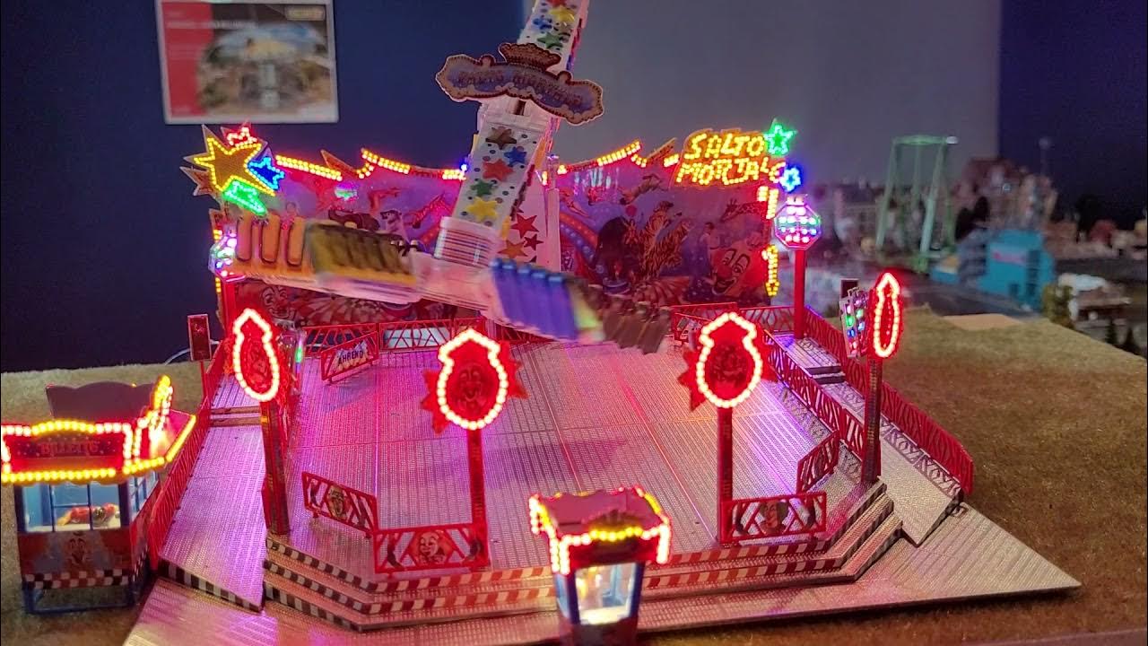 Faller Kirmes Karussell Salto Mortale mit SMD Vollausstattung - YouTube