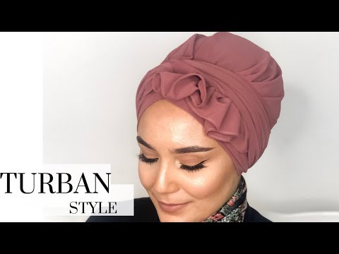 Ruffled #turban Style I kolay türban modeli