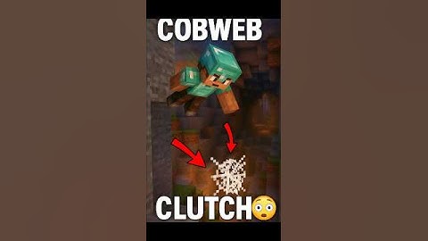 Minecraft Cobweb Clutch #minecraft #minecraftshorts #minecraftmemes #minecraftpe #mindsetmatters