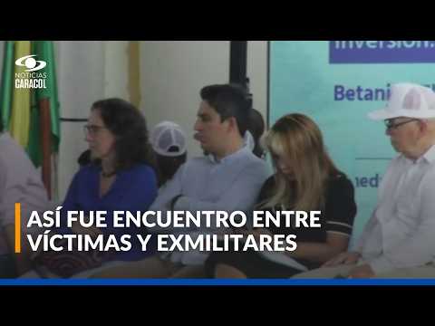 Exmilitares y víctimas de desplazamiento se vieron cara a cara para sanar heridas: así ocurrió