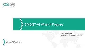 CMG Tutorial: CMOST AI What-if Feature