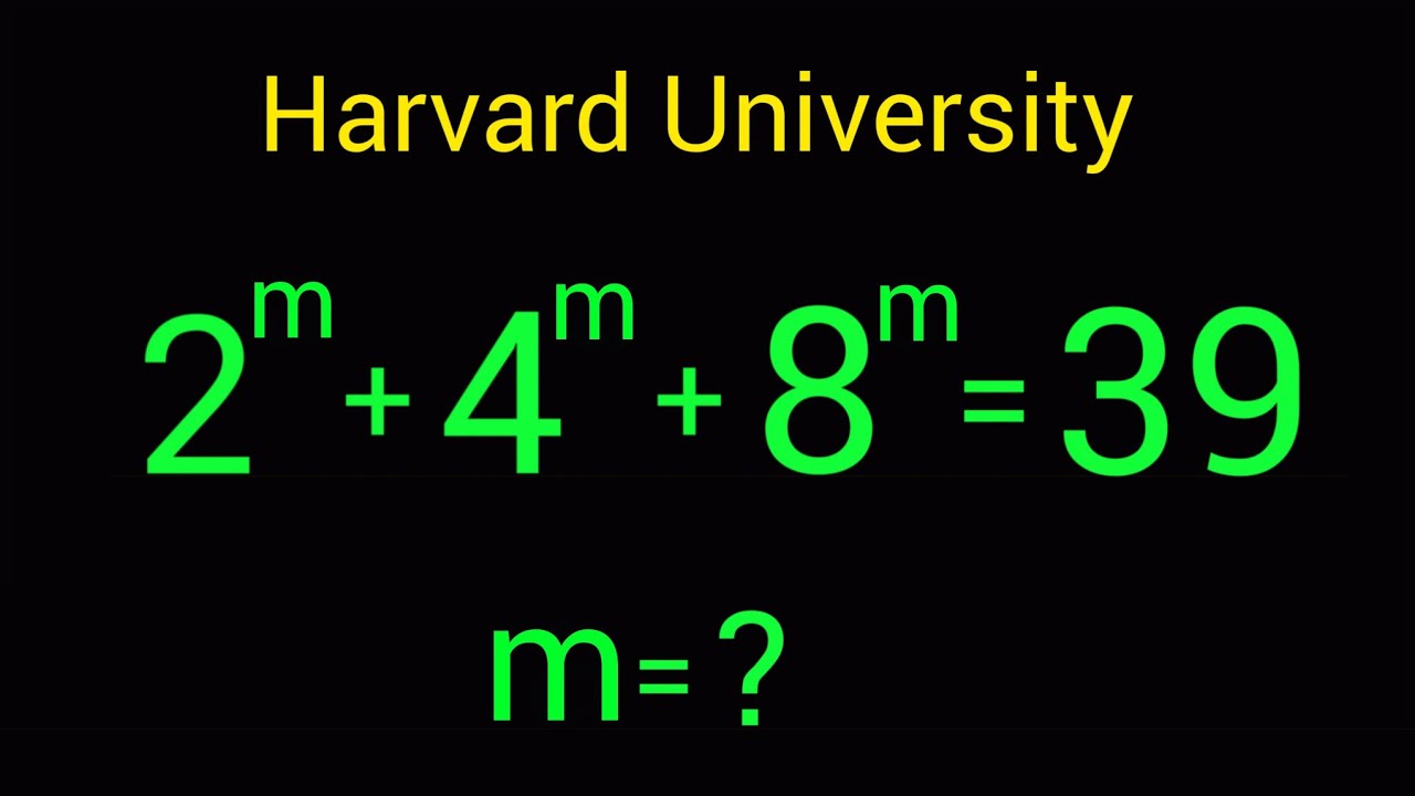 Harvard University Interview Tricks | m = ?