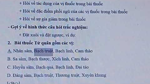 Phương tễ học : Đại cương về các bài thuốc y học cổ truyền p1