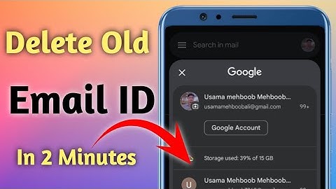 How to delete Old Email account / purani email id delete kaise Karen / delete old gmail accounts