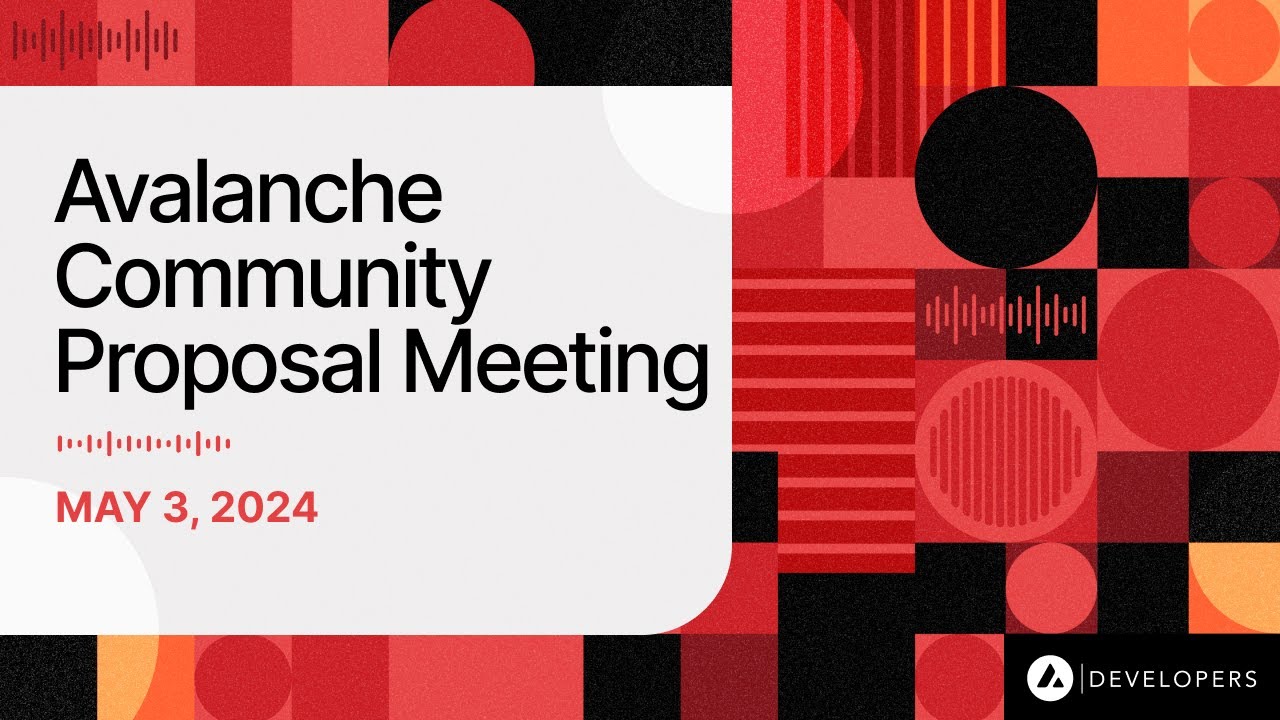 Avalanche Community Proposal Meeting - ACP-77: Reinventing Subnets ...