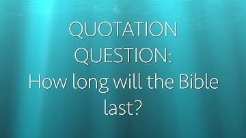 Junior Bible Quiz 10-20-30 BIBLE Theme