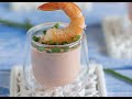 Recette de verrines crevettes