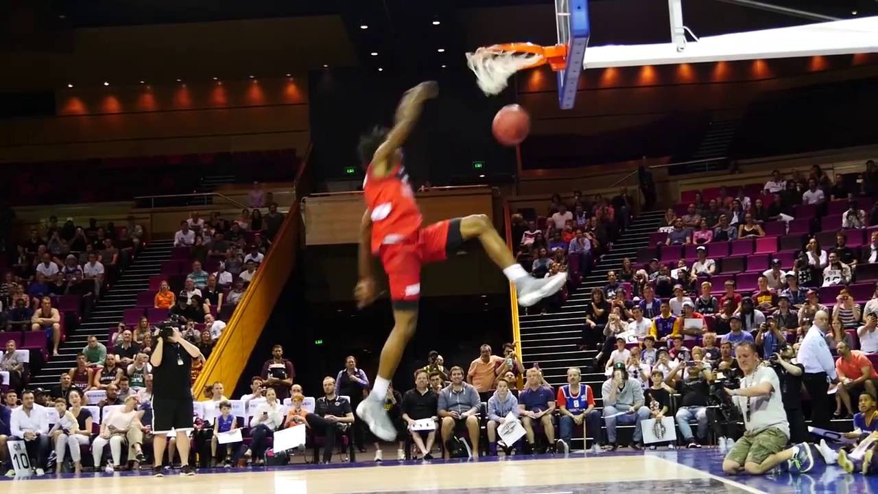 Perth Wildcats - Jaron Johnson Dunk Competition - YouTube