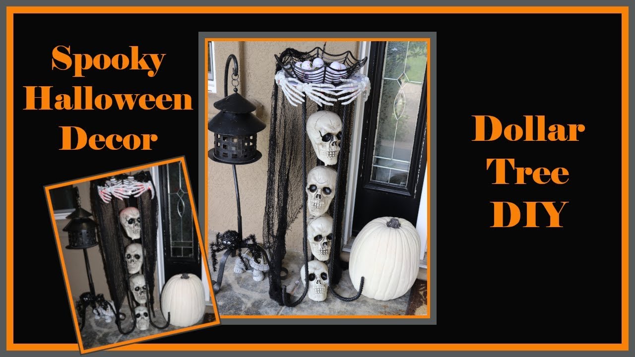 Dollar Tree DIY Spooky Skull Table - Halloween DIY Decorations ...