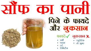 Saunf Ka Pani Pine Ke Fayde or Nuksan | सौंफ का पानी पिने के फायदे और पिने का सही तरीका  Fannel Seed