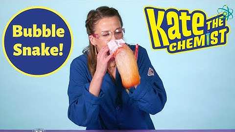 Kate the Chemist | How to Make a Bubble Snake | Science Experiments for Kids
