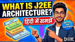 MCS 220 || J2EE Architecture Explained in Hindi (Multi-Tier) || #J2EE #MCS220 #JavaArchitecture