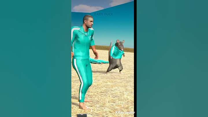 Rata bailando en el juego del calamar