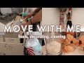 MOVE WITH ME PART 2: decorating, cleaning, grocery haul