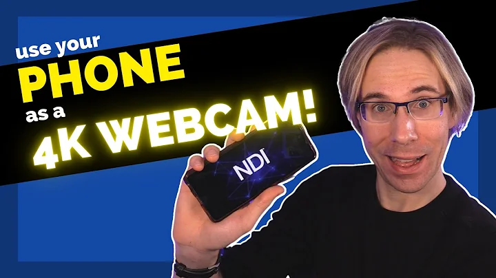 How to use your iPhone as a 4K Webcam using NDI|HX Camera!