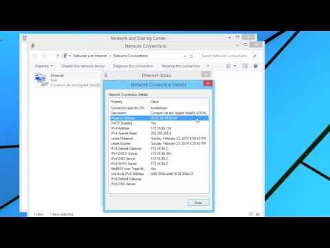 How to get your MAC Address Windows 88.1