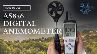 How to Use Smart Sensor AS836 Digital Anemometer for Measuring Wind Speed & Air Temperature