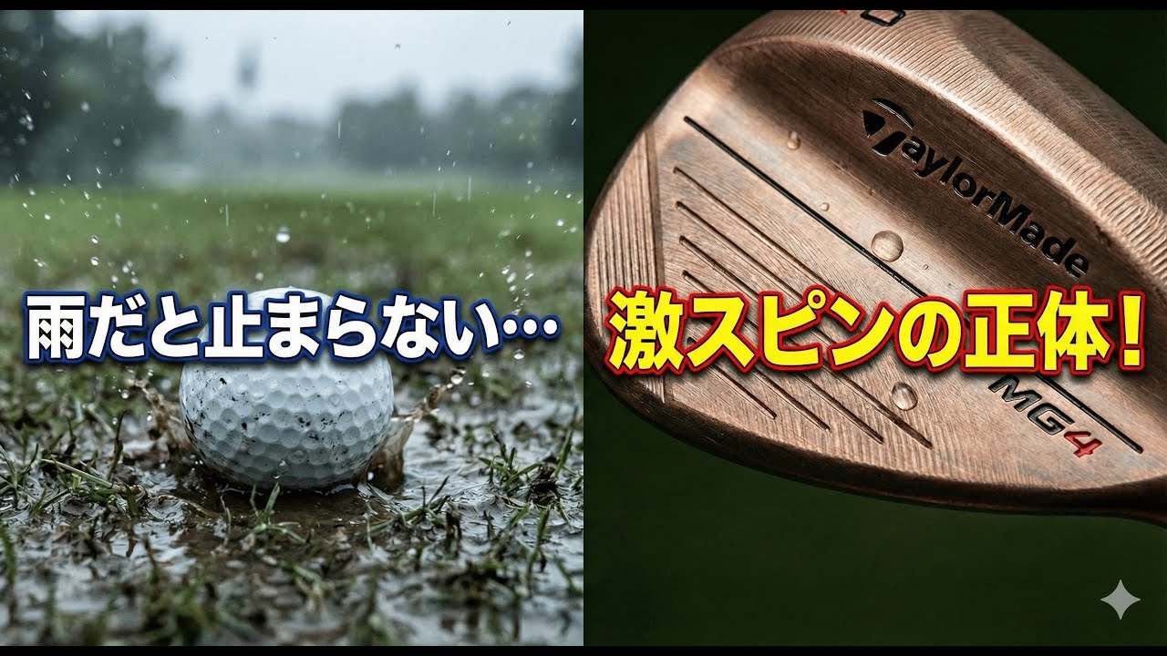 テーラーメイドウェッジMG4の評価！雨の日でも止まる驚異の技術力