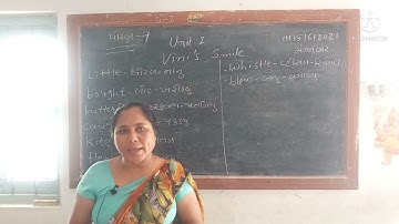 Std 7 Unit 1 activity 1 , vinis smile