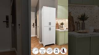 Bofigo Çok Amaçlı Dolap 4 Kapaklı 6 Bölmeli Banyo Dolabı Mutfak Dolabı Nehir Kurulum Videosu