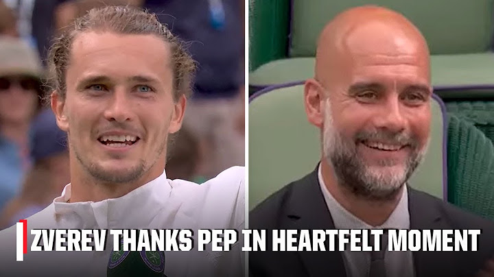 Alexander Zverev to Pep Guardiola: 'You can coach me anytime' 😂 | Wimbledon on ESPN