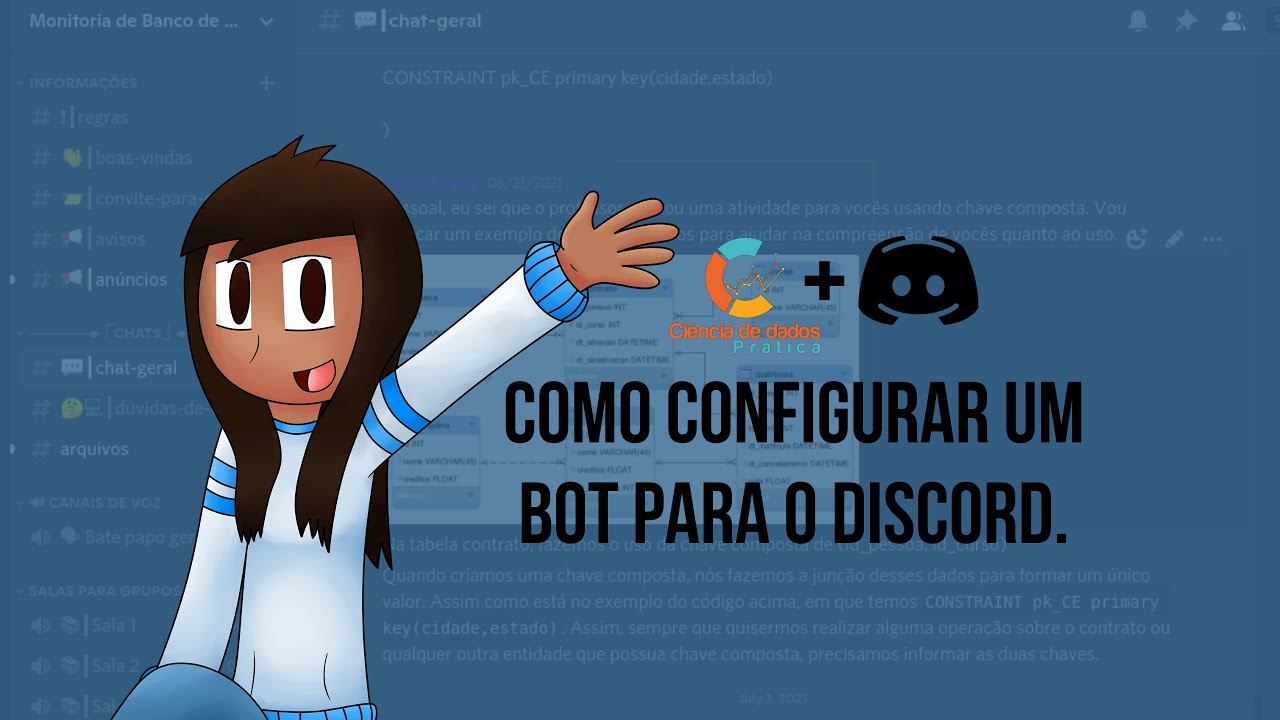 Servidor de discord totalmente configurado e com bots em Brasil