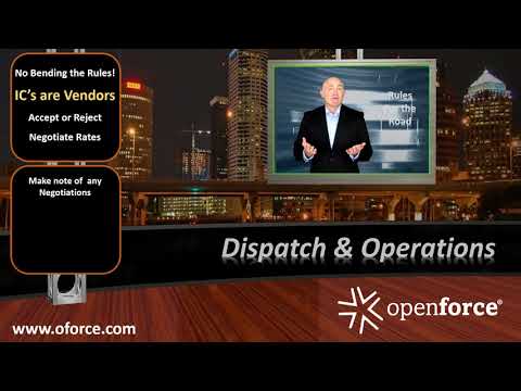 Openforce informational video for dispatchers and operations