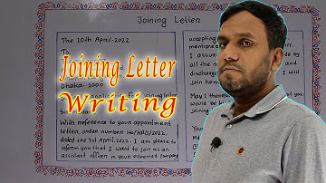 Joining Letter Writing 🍂 যোগদান পত্র লিখা 🍂  Application for joining letter