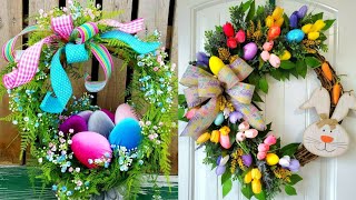 Diy egg easter wreath || plastic egg easter bunny wreath