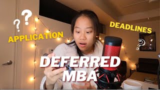 How to Apply to a Deferred MBA: The Application Process
