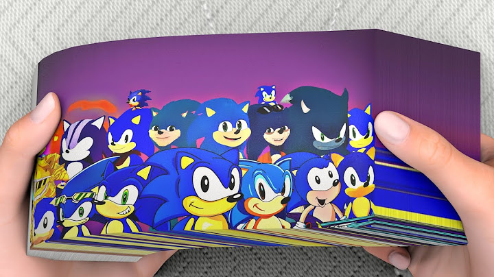 The Evolution of Sonic the Hedgehog! ⚡️ Epic FlipBook Animation