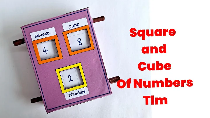 Math working model |Square and cube number Tlm |Math project |Easy Math Tlm|
