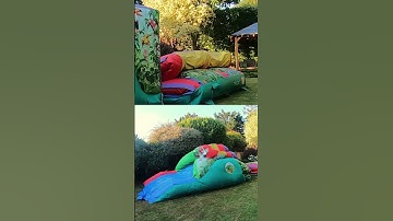 Jungle 🦁🐯 Obstacle Course  #bouncy #bouncyhouse #obstaclecourse  #fun #bouncycastle #inflatable