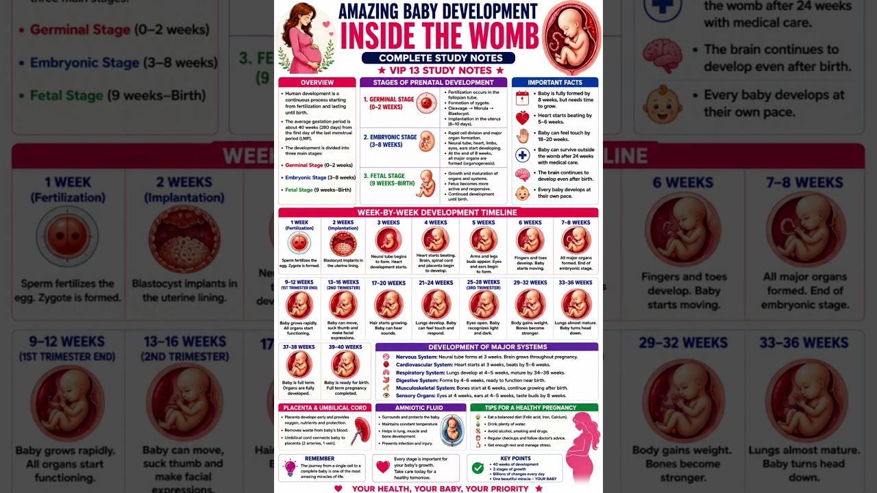 Tonton How a Baby Grows Inside the Womb | Week by Week Pregnancy Journey #pregnancy #shorts #youtubeshorts di YouTube Tonton How a Baby Grows Inside the Womb | Week by Week Pregnancy Journey #pregnancy #shorts #youtubeshorts di YouTube