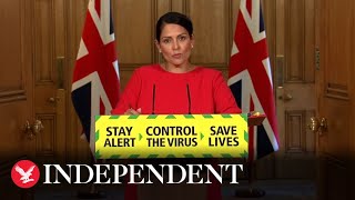 Priti Patel announces 14-day quarantine plan to begin 8 June