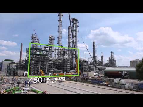 OMV Refinery Burghausen - Shut Down 2014: Building of new butadiene plant proceeds