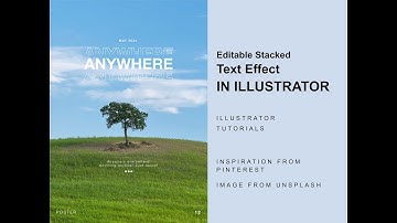 Editable Stacked Text Effect | Illustrator Tutorials