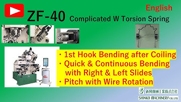 ZF-40 W Torsion Spring with Complicated Shape