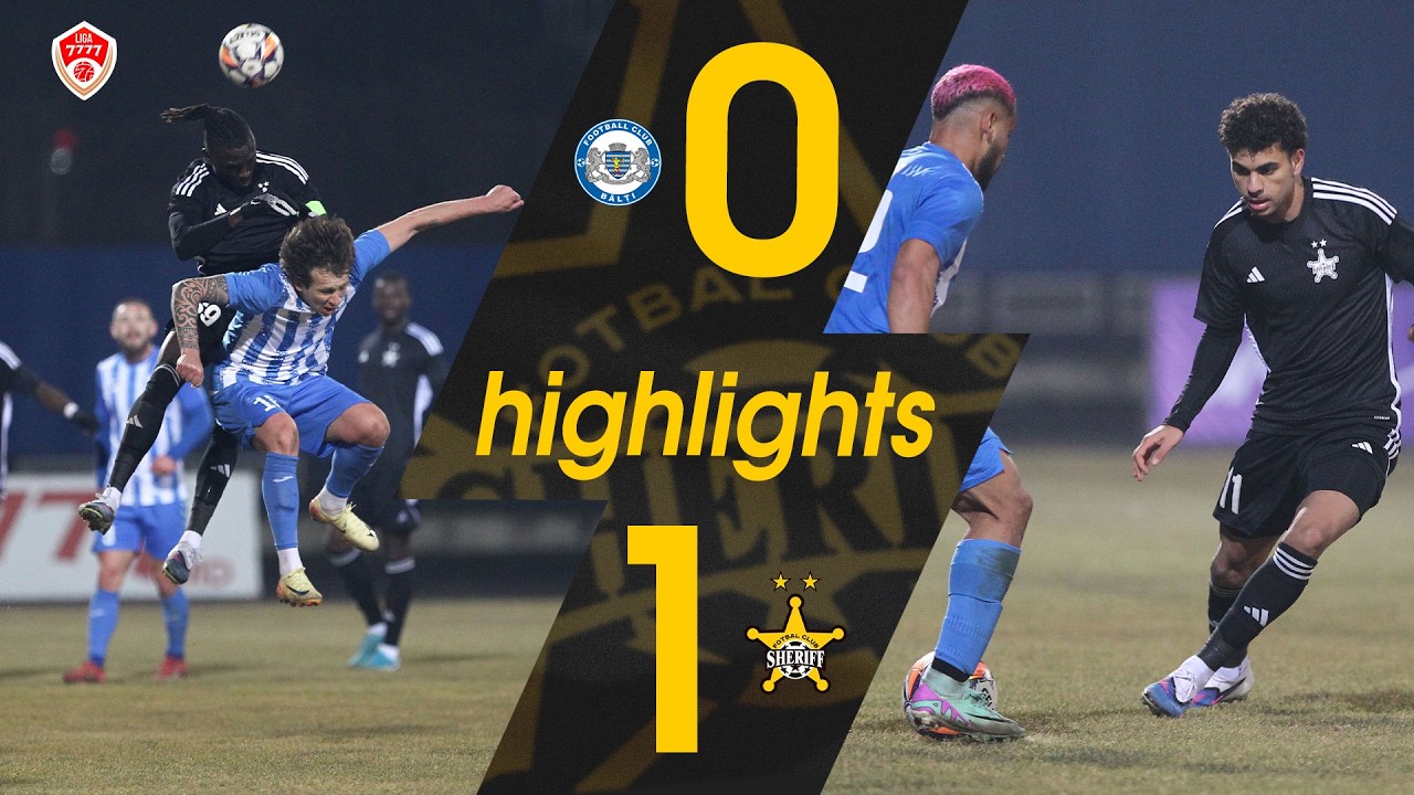 Лига 7777 - Тур 1. «Бэлць» – «Шериф» 0-1. 08.03.2026. Обзор матча