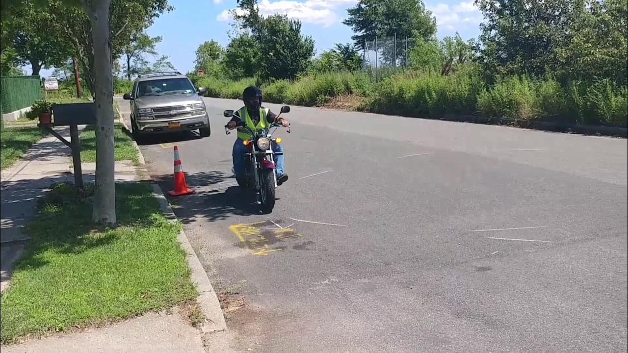 DMV circles and figure eights at ltr motorsports motorcycle school in