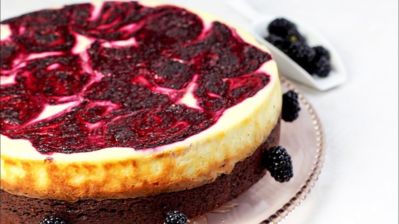 BROMBEER BROWNIE CHEESECAKE | Käsekuchen