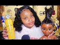 ASMR! Ghetto Hair Salon Slick Bun On Doll!