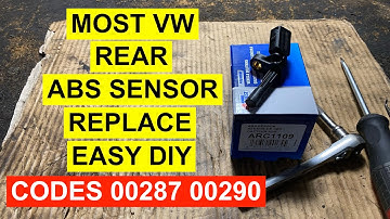 Rear ABS Wheel Speed Sensor Replacement on VW Passat Tiguan Jetta CC  Eos GTI etc. 2005-2018
