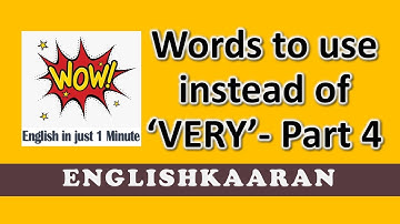 Word to use instead of Very Part 4 | Learn English | EnglishKaaran