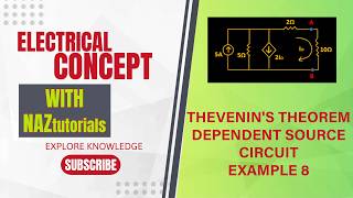 THEVENIN'S THEOREM DEPENDENT SOURCE CIRCUIT SOLUTION EX8#dccircuits #thevenintheorem