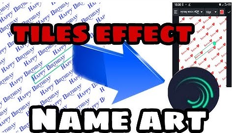 Alight motion tutorial|NameArt|tiles effect|Miyuru Fernando tutorial |